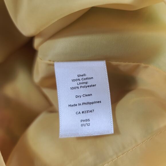 Talbots Pink Green Red Yellow Abstract Floral Lined Sleeveless Dress 8 - Picture 5 of 5